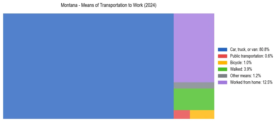 Commute modes in Montana