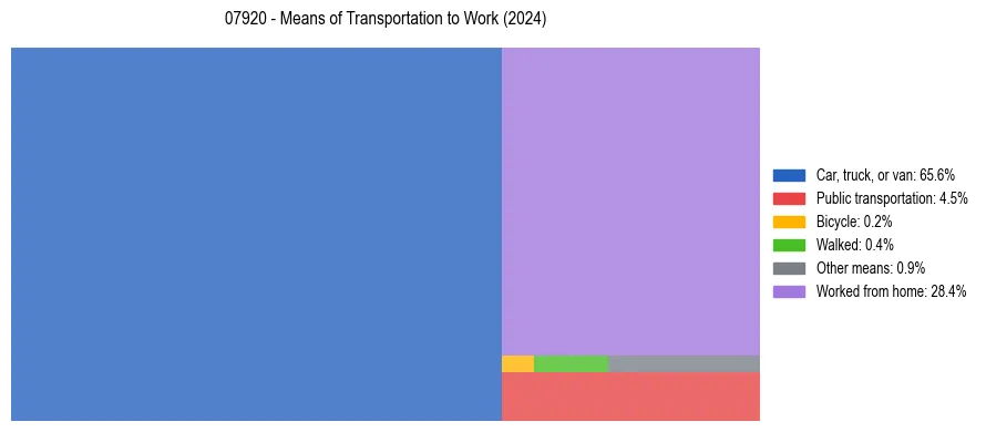 Commute modes in US ZIP Code 07920