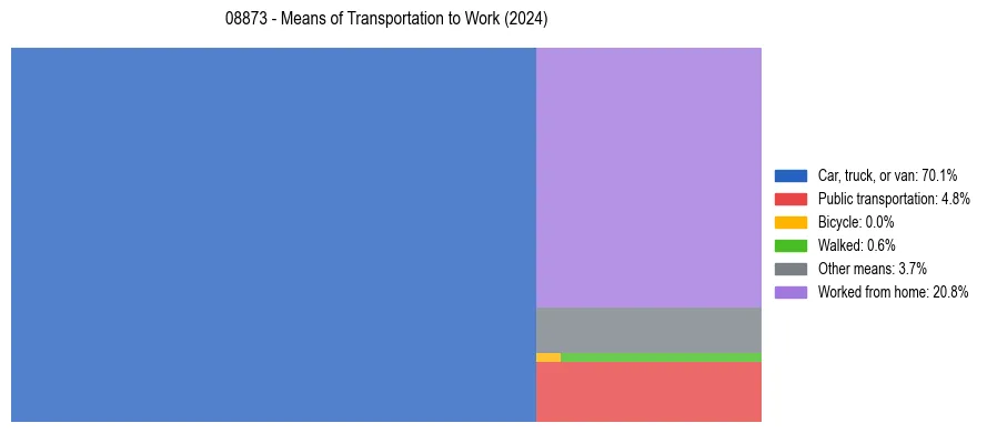 Commute modes in US ZIP Code 08873